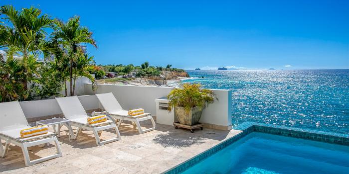 Luxury Villa rental St Martin - Sea view by the pool